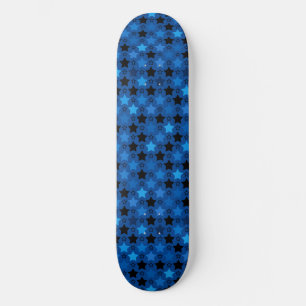 Skateboard Fun Creative Stylish Blue Star Motif