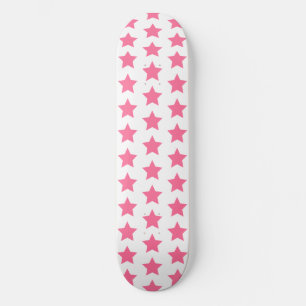 Skateboard Fun Hot Pink Stars Motif - Filles
