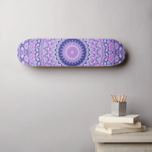 Skateboard Funky Vibrant Coloré Trippy Boho Hippie Mandala