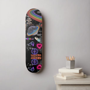 Skateboard Funny Outer Space, Aliens 