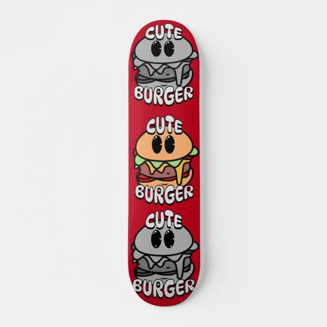 Skateboard Gang de hamburger mignon vintage (Devant)