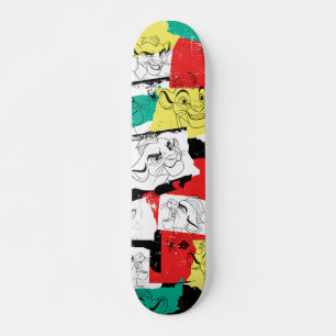Skateboard Garde de Lion  Motif des expressions Kion