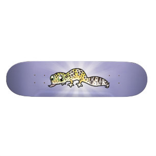 Skateboard Gecko léopard de dessin animé