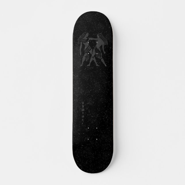 Skateboard Gemini translucide (Devant)