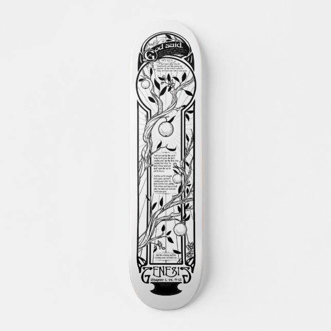 Skateboard Genèse : Plate-forme de patin du jour 3 (Devant)