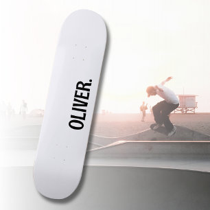 Skateboard Ghost White Nom moderne Classique tendance