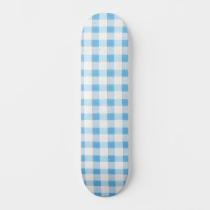 Skateboard Gingham Bleu Bébé