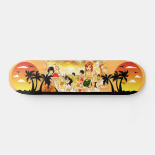 Skateboard Girly moderne skateboarder, fille anime tendance