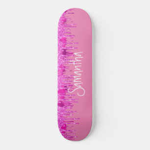 Skateboard Girly Pinky Parties scintillant