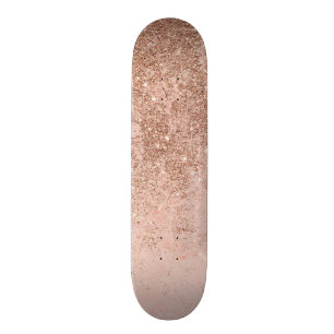 Skateboard Girly rougissent le marbre rose de parties