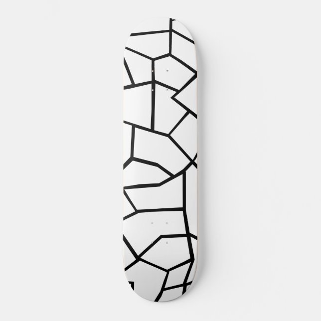 Skateboard Glam géométrique en mosaïque #1 #geo #décoration # (Recto)