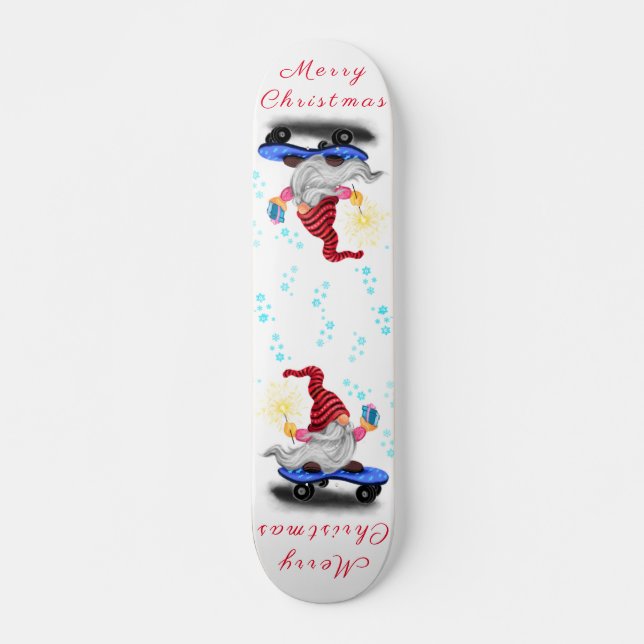 Skateboard Gnome de Noël (Devant)