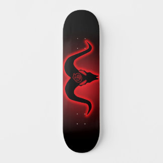 Skateboard Goatamentise Goatskull Silhouette