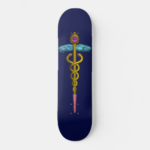Skateboard GOLD CADUCEUS Bleu