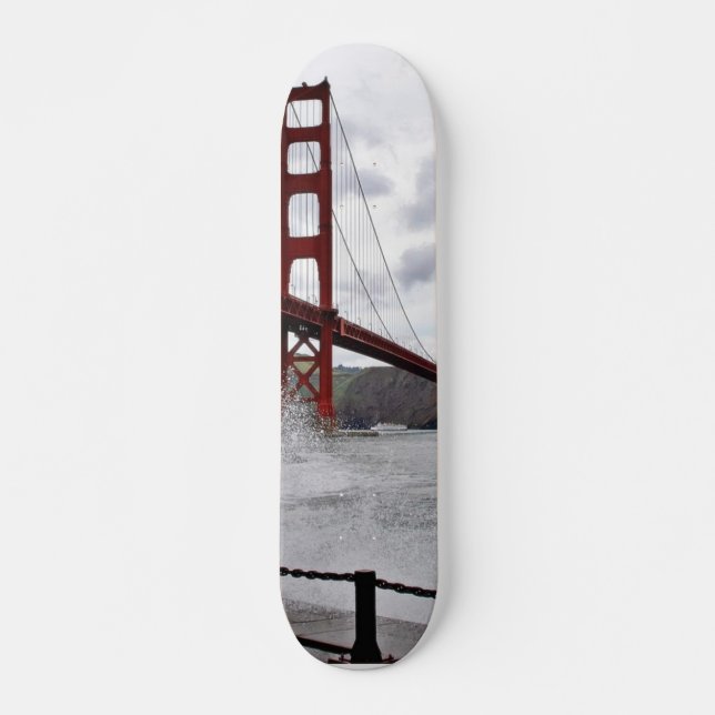 Skateboard Golden gate bridge à San Francisco vue du fort (Devant)