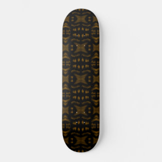 Skateboard Golden Obsidian Tribal Ikat Pattern
