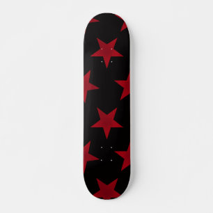 Skateboard Golden Stars Motif 8