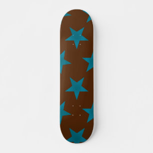 Skateboard Golden Stars Pattern 16