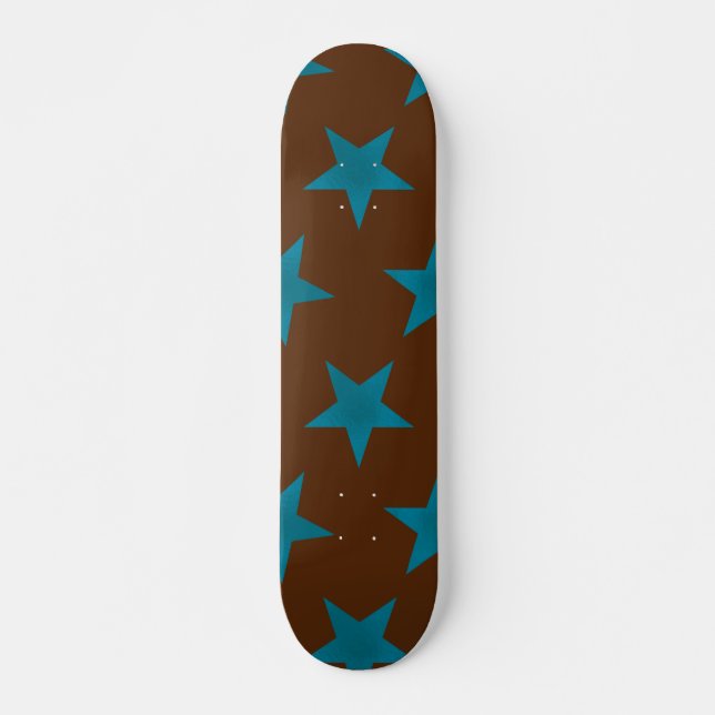 Skateboard Golden Stars Pattern 16 (Devant)