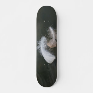 Skateboard Goose Feathers Floating