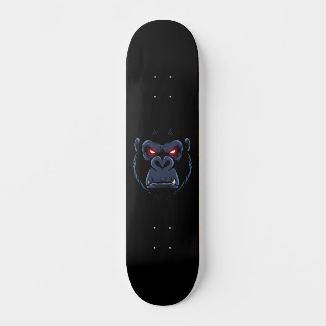 Skateboard Gorille aux yeux rouges  (Recto)
