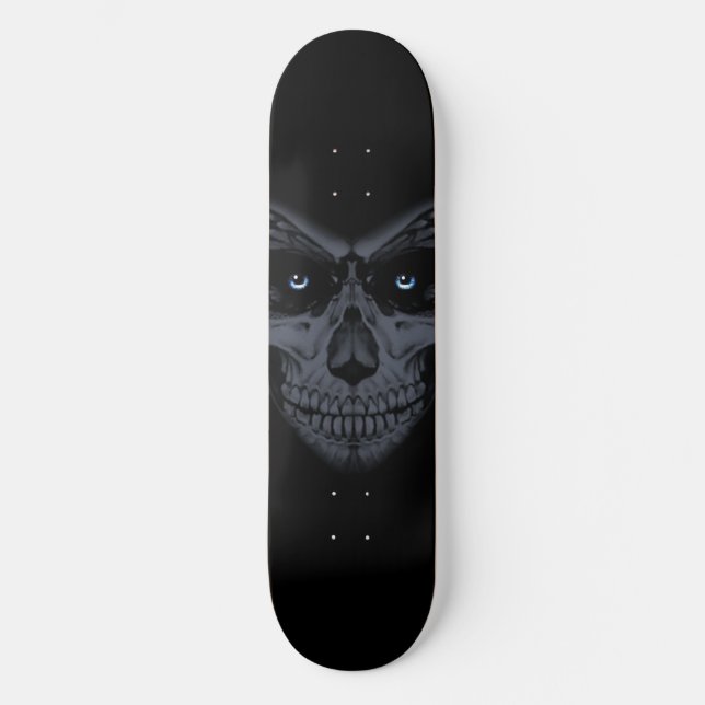 Skateboard gosse foncé os squelettes morts (Recto)