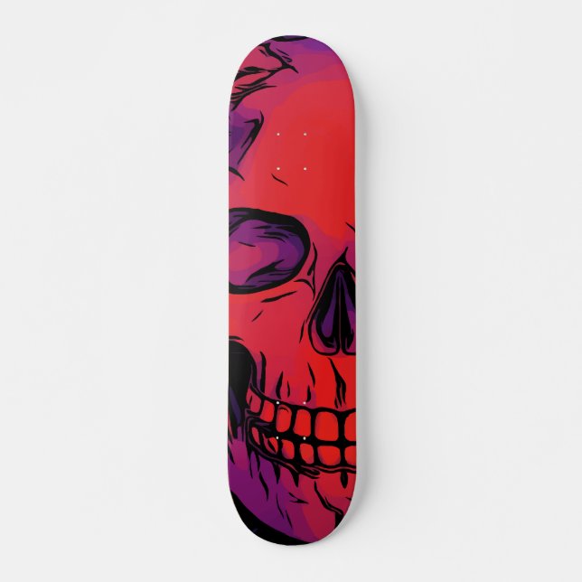 Skateboard Goth Death Skull Skeleton Custom (Devant)