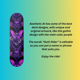 Skateboard Goth Rider