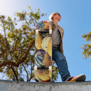 Skateboard Gourdes Colorées de Près