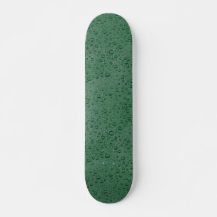 Skateboard gouttelettes d'eau vertes
