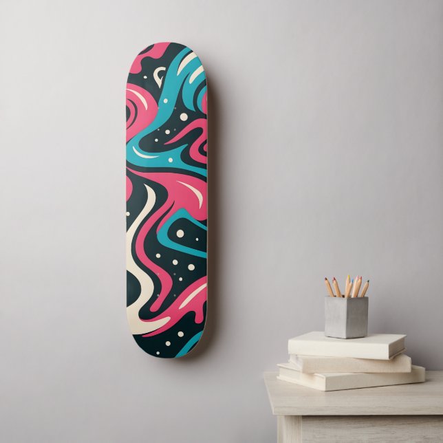 Skateboard Graffiti Abstrait (Art mural)