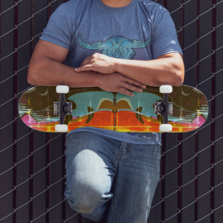 Skateboard graffiti art abstract