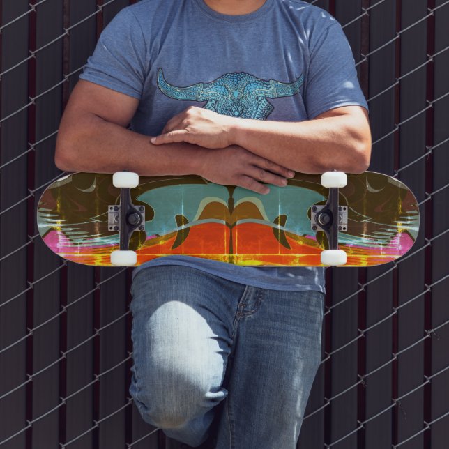 Skateboard graffiti art abstract (Outdoor 3)