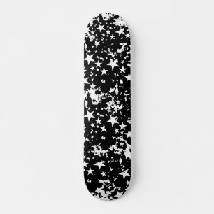 Skateboard Graffiti B&W Star