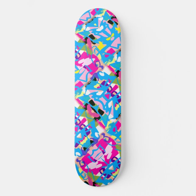 Skateboard Graffiti coloré (Recto)