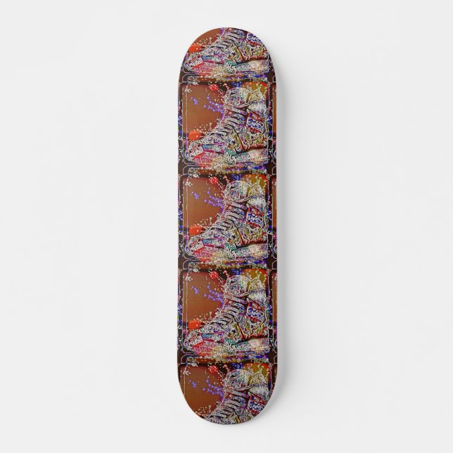Skateboard Graffiti coloré tendance Basket (Devant)