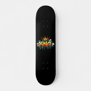 Skateboard Graffiti Roi de la Rue Couronné