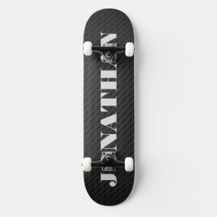 Skateboard Graffiti rue noire avec nom
