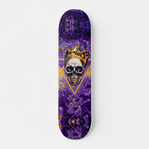 Skateboard Graffiti Skull King