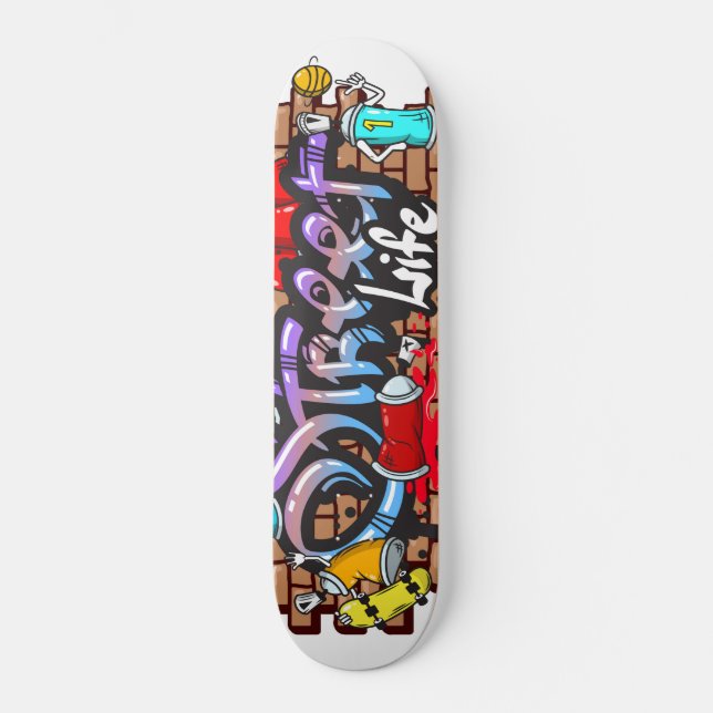 Skateboard Graffiti Street Life (Recto)