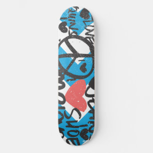 Skateboard Grafitti Lt. rose