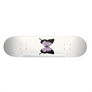 Skateboard Grand Papillon pourpre et noir