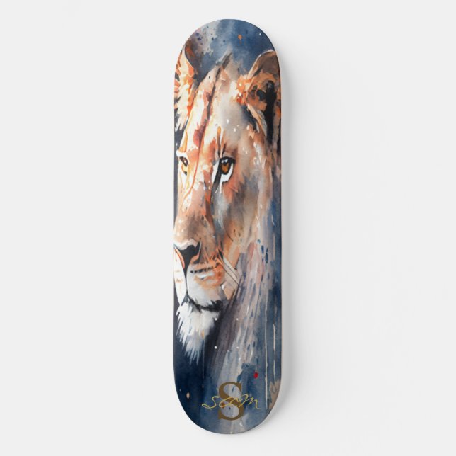 skateboard Grande dame Lion Roi de la Jungle (Recto)