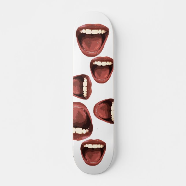 Skateboard grandes bouches (Devant)