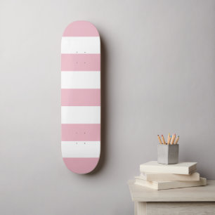 Skateboard Grandes Pink, Grandes Blances, Motif Gratté