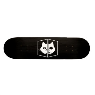 Skateboard Graphique de chat de Schrödinger