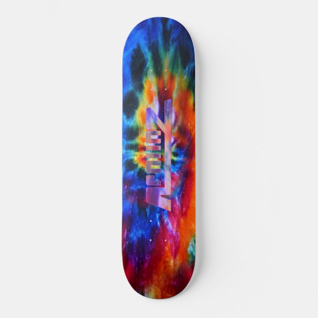 Skateboard Graphique de colorant de cravate d'Apolloz (Recto)