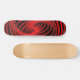 Skateboard Graphiques spiraux rouges et noirs : Tableau de bo (Horz)