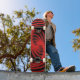 Skateboard Graphiques spiraux rouges et noirs : Tableau de bo (Outdoor 1)