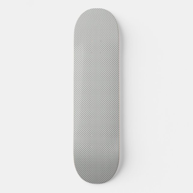 Skateboard Graphite blanc et gris de fibre de carbone (Recto)